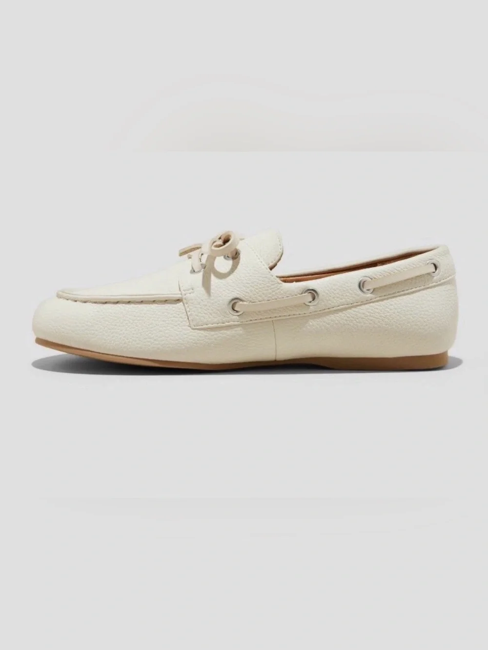 Women's Midge Boat Shoe Flats - Universal Thread - off white - new